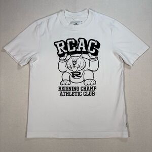Reigning Champ Midweight Jersey T-Shirt Men S White Cotton Athletic Club Graphic